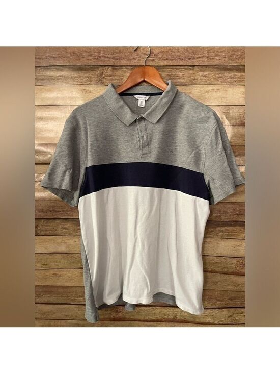 Calvin Klein Other - Calvin Klein Men's Polo T Shirt Striped Logo Short Sleeve Size: Large